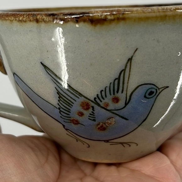 Ken Edwards El Palomar Pottery
Coffee Tea Cup Mug Tonala Mexico Blue Bird Floral - Picture 6 of 13